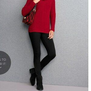 Womens Navy Slim-Fit Ankle Pants With Side Zippers